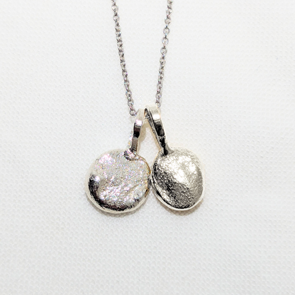 silver925メモリアルネックレス作成キット 【Sサイズチャーム２個セット】